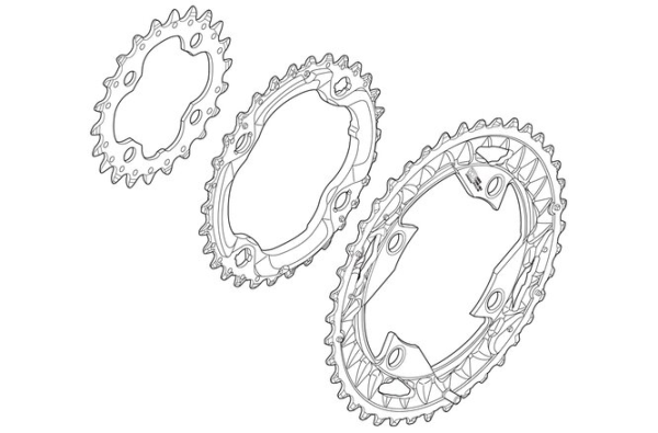 Shimano Shimano Kettenblatt SLX FC-M672 30 Zähne AN
