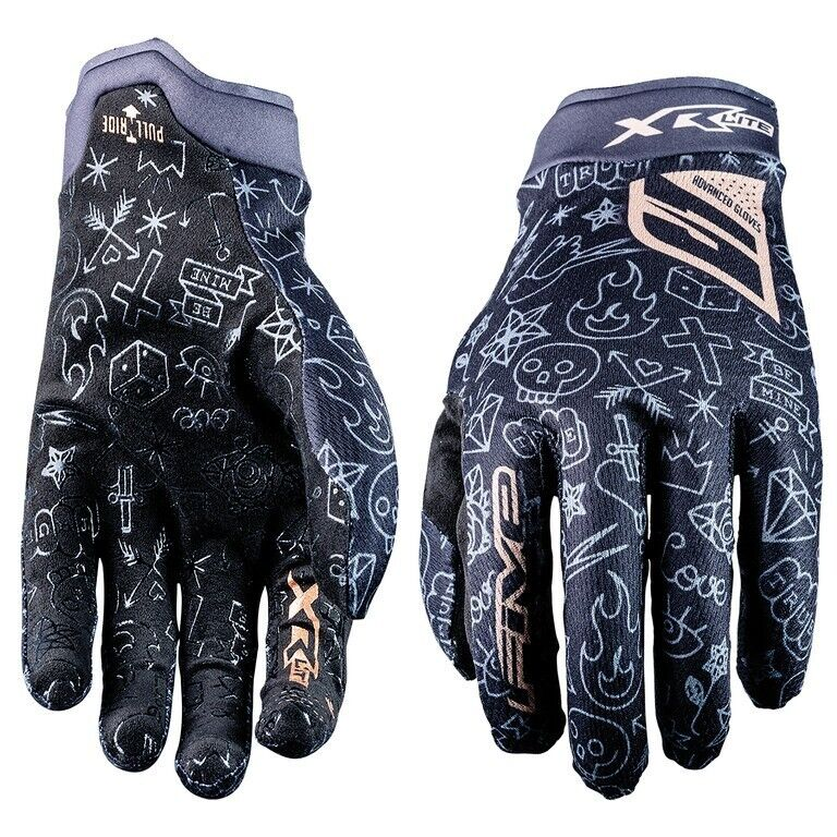 Fives XR-Lite Tattoo Handschuhe Schwarz/Gold XS