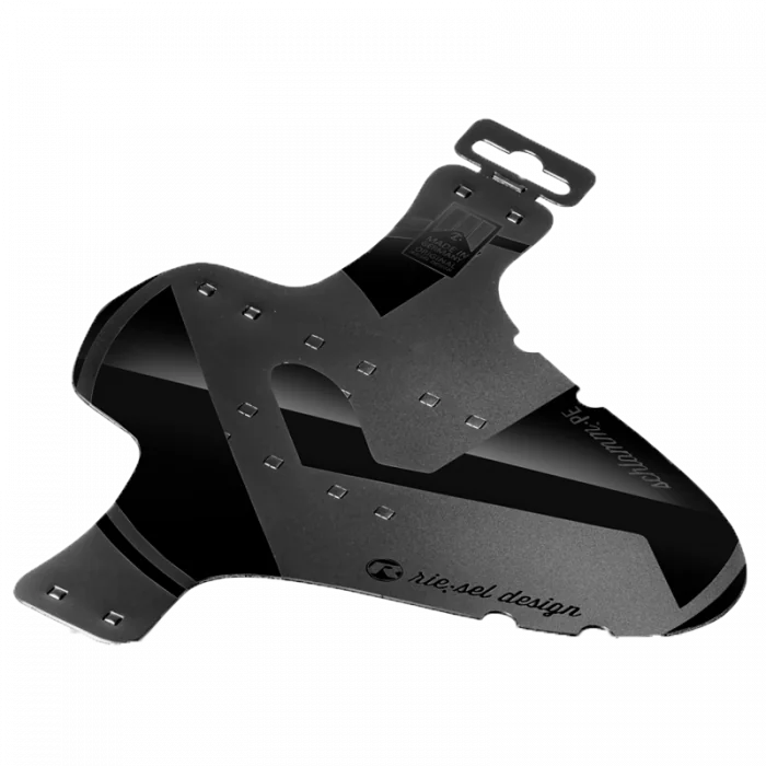 Riesel Design Spritzschutz, Schlamm:PE, stealth, mit Verpackung/Kabelbinder