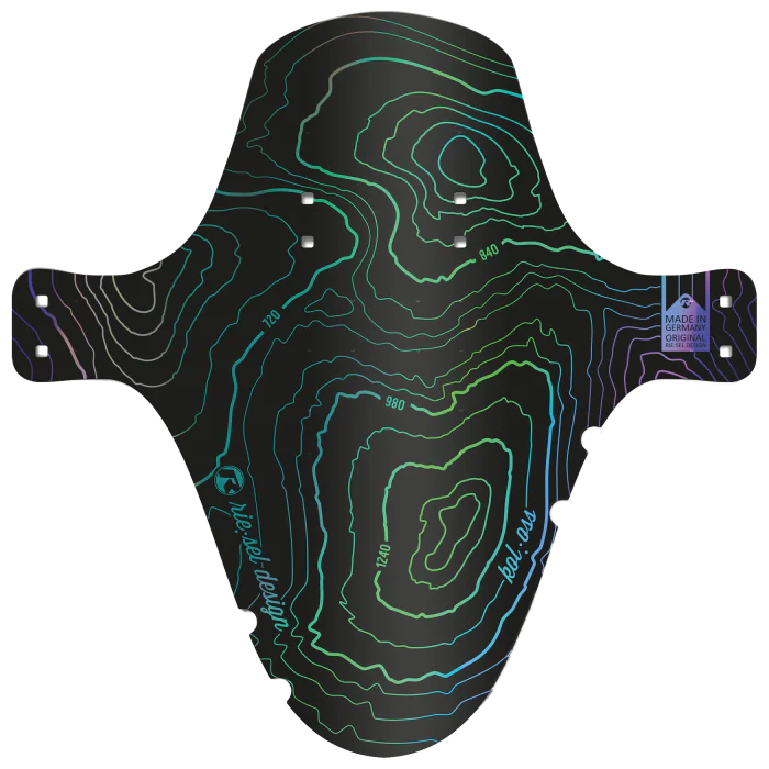 Riesel Design Spritzschutz, Kol:oss, Höhenlinien, mit Verpackung/Kabelbinder