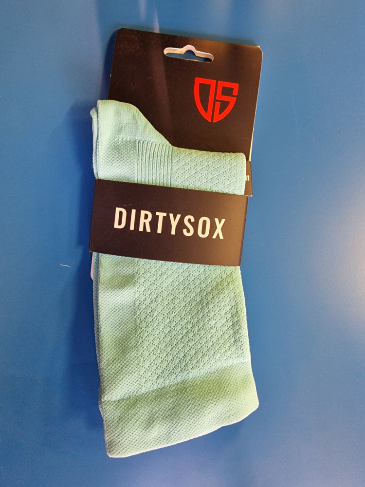 DirtySox Dirtysox Pure Turquesa Claro Premium Cycling Socks 20cm, Gr.S