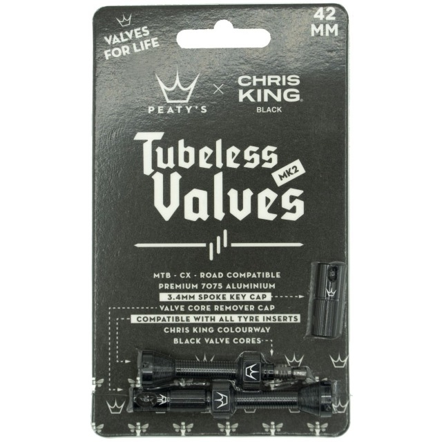 Peaty's ventil, chris king tubeless mkii