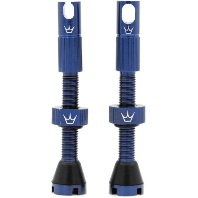Peaty's Ventil, Chris King Tubeless MKII, 42mm, Marine Blau