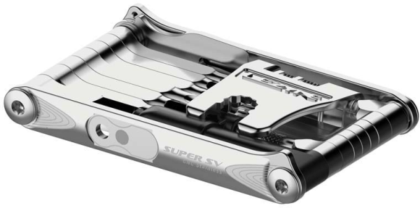 Lezyne Lezyne Werkzeug Super SV 23 Silver, Stainless Steel Bits, Aluminium Side Plates